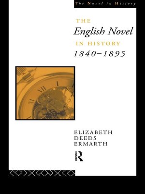 cover image of The English Novel In History 1840-1895